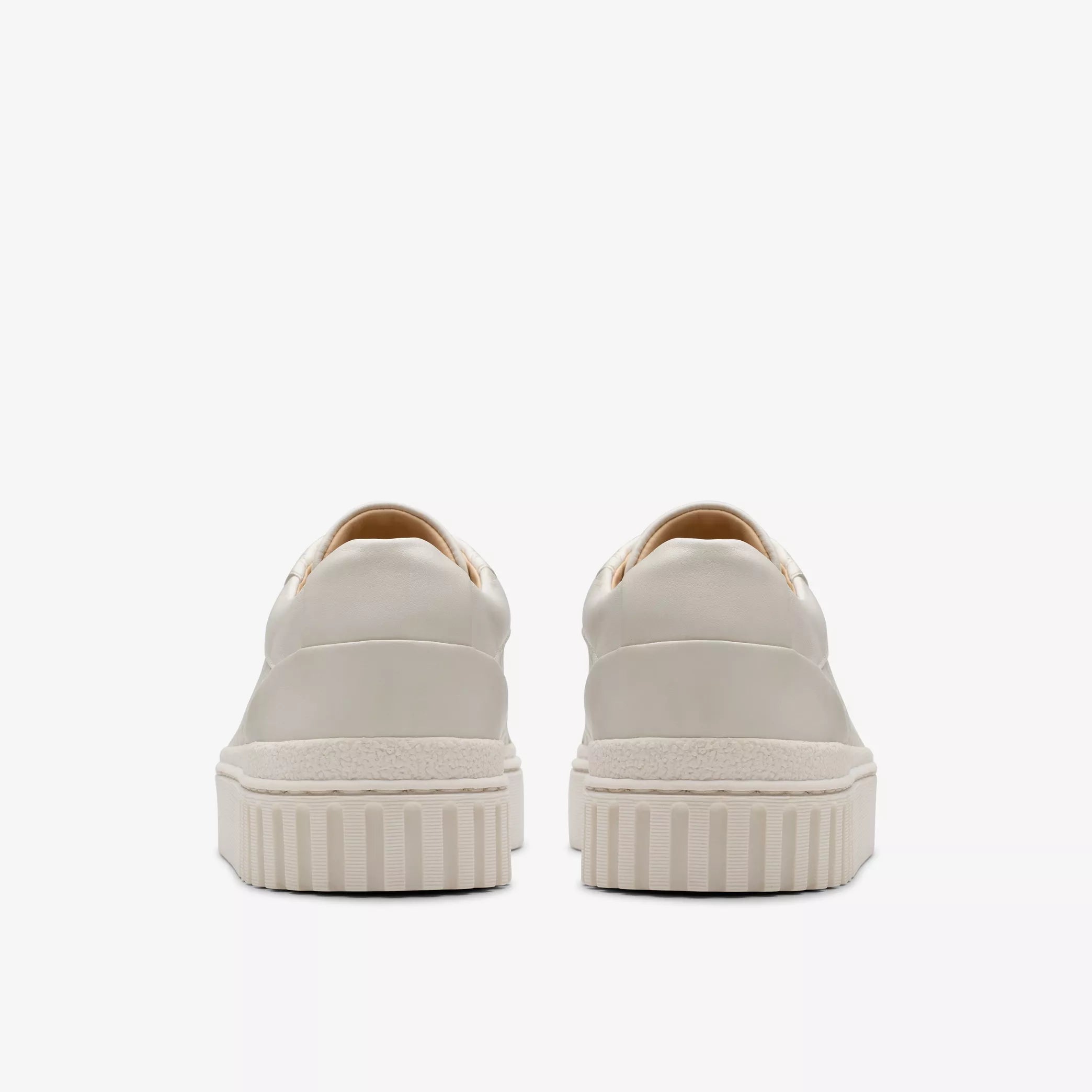 Clarks Mayhill Bay Off White Leather Shoe