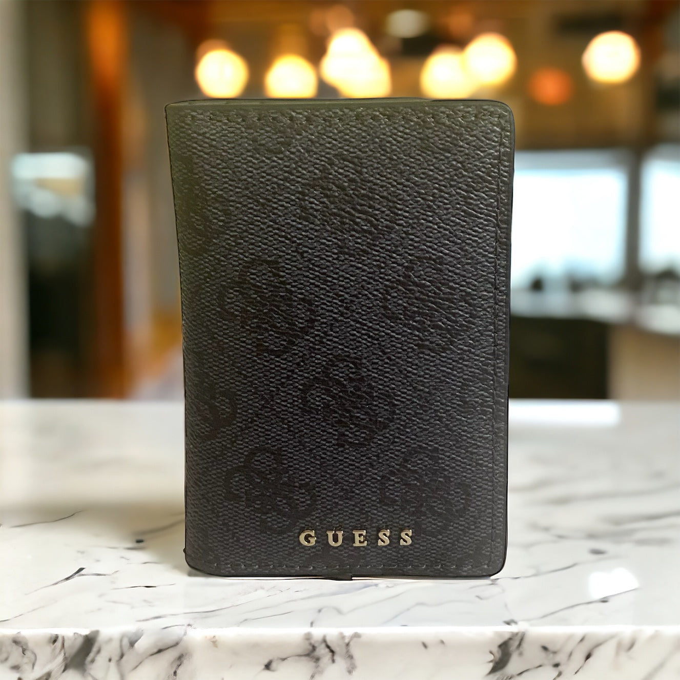 GUESS 4G Logo Card Holder Coal