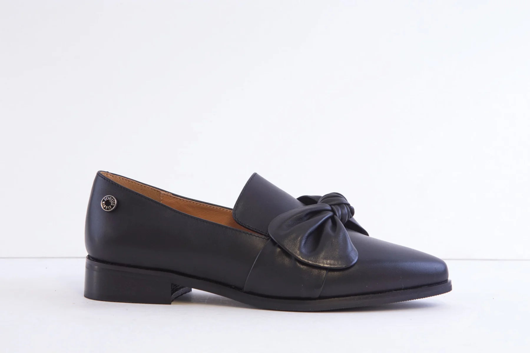 Loretta Vitale Black Leather Shoe