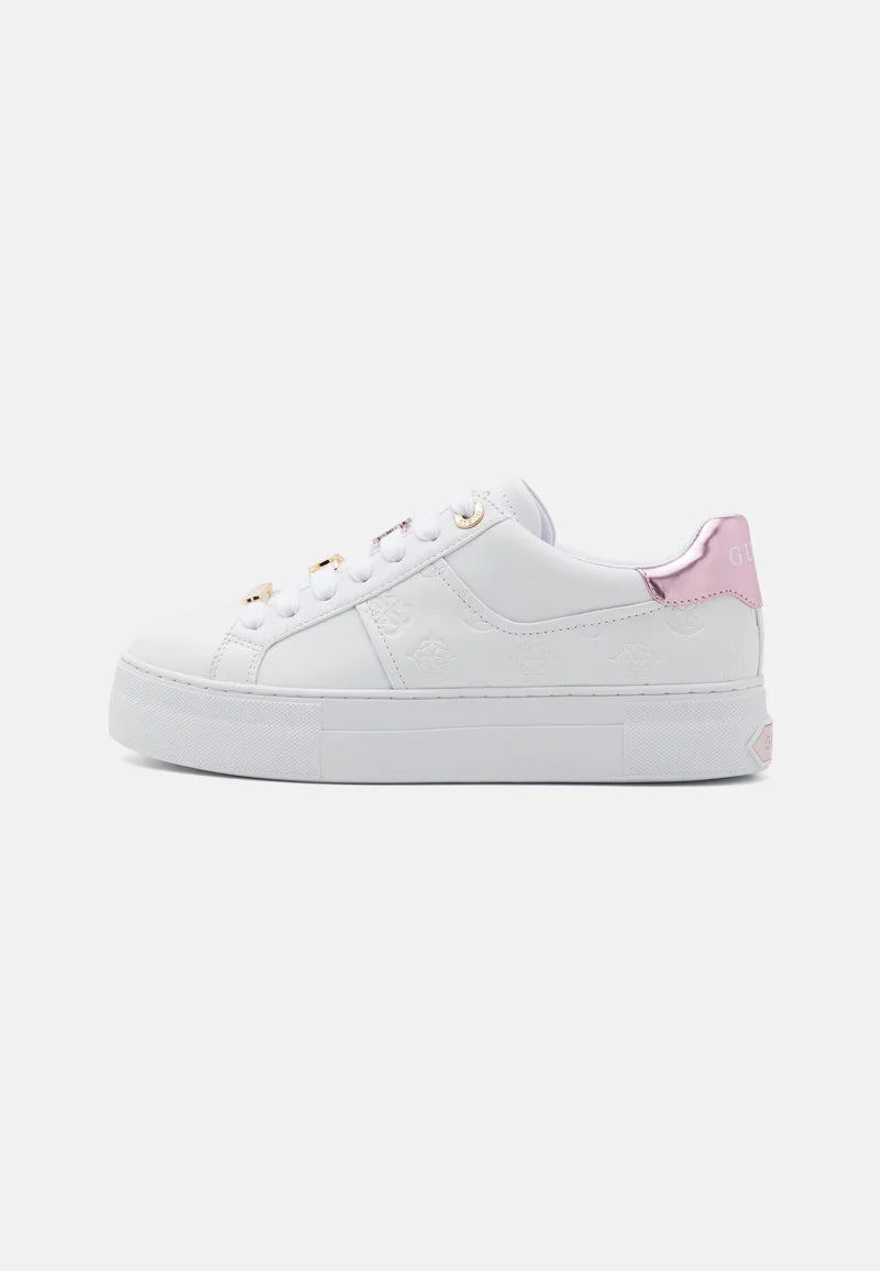 GUESS Giella 4G Peony Logo Trainers White