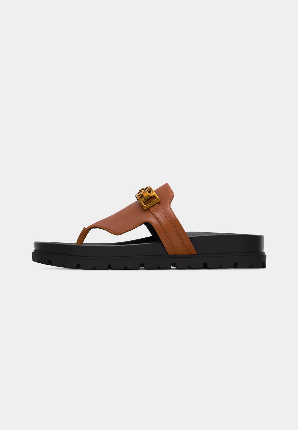 GUESS Cognac Toe Post Sandal
