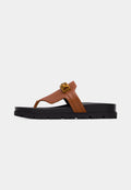 GUESS Cognac Toe Post Sandal