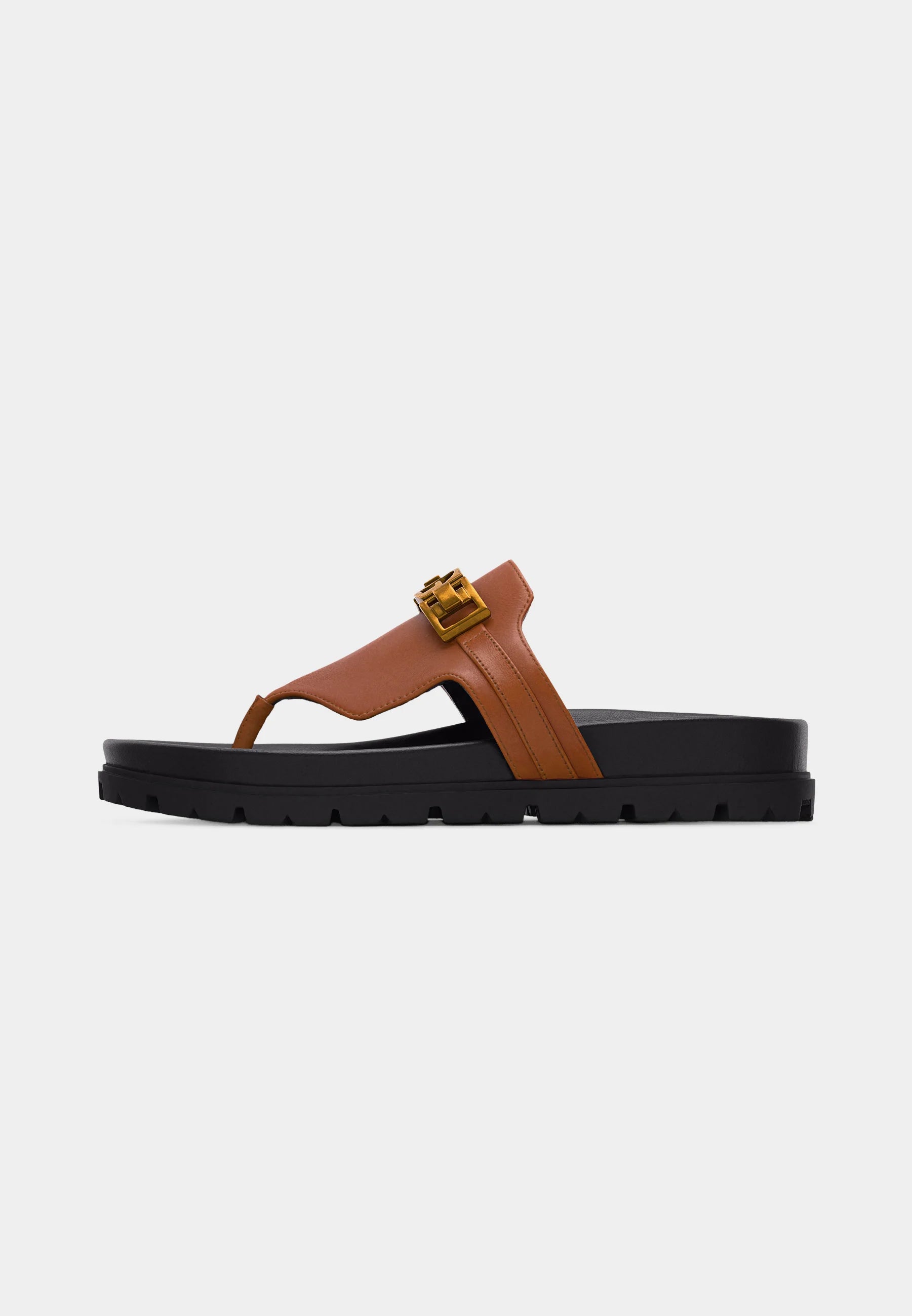 GUESS Cognac Toe Post Sandal