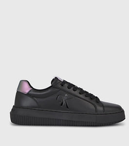 Calvin Klein Leather Trainers Black