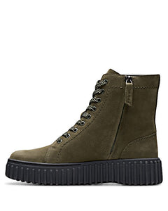 Clarks Torhill Dark Green Nubuck Boot