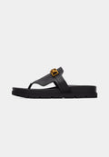 GUESS Cognac Toe Post Sandal Black