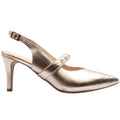 EMIS Gold embellished Mid Heels