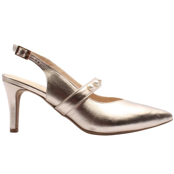 EMIS Gold embellished Mid Heels