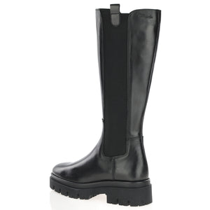 Tamaris Leather Boots Black