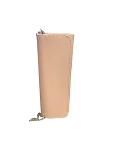 EMIS Pearl Pink Leather Clutch Bag