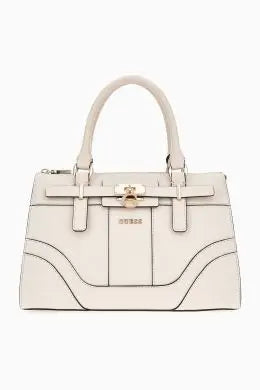 GUESS Greyson Satchel Bag in Stone