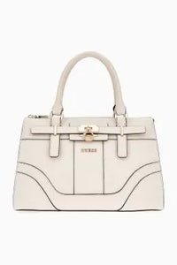 GUESS Greyson Satchel Bag in Stone