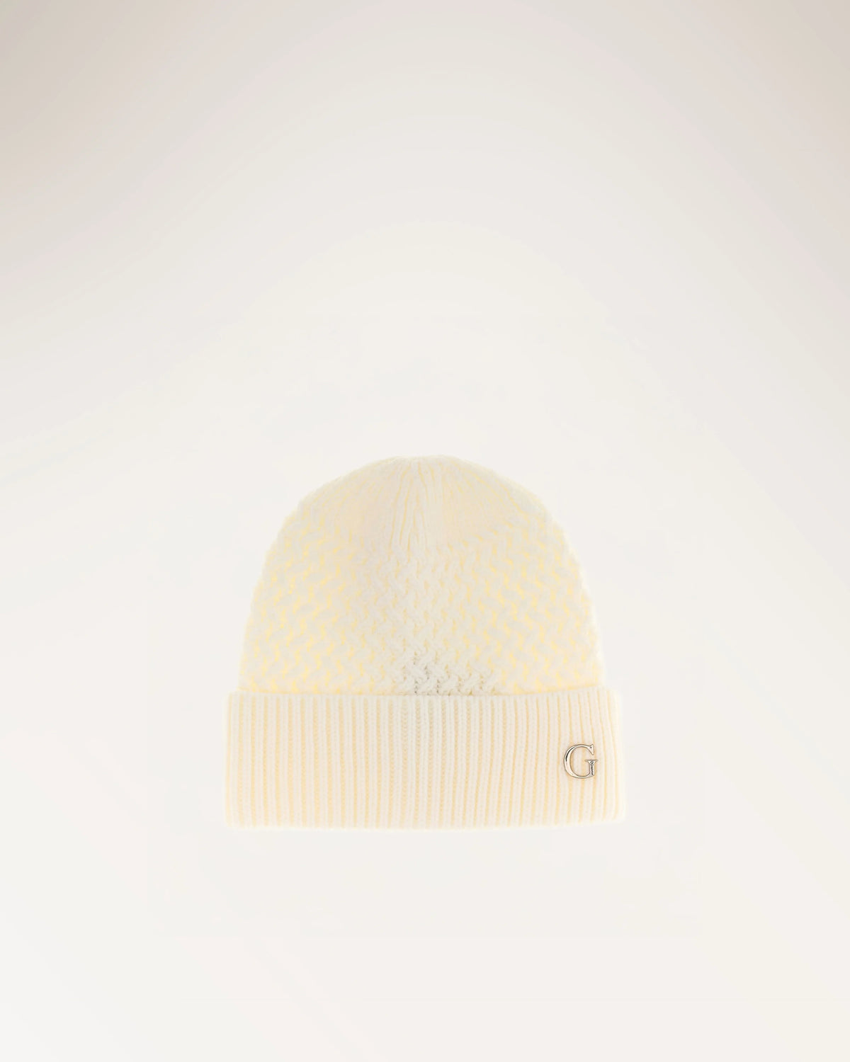 Guess Knitted Beanie Off White