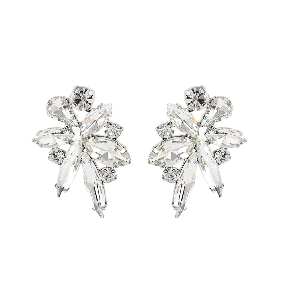 KNIGHT & DAY - Amani Clear Crystal earrings