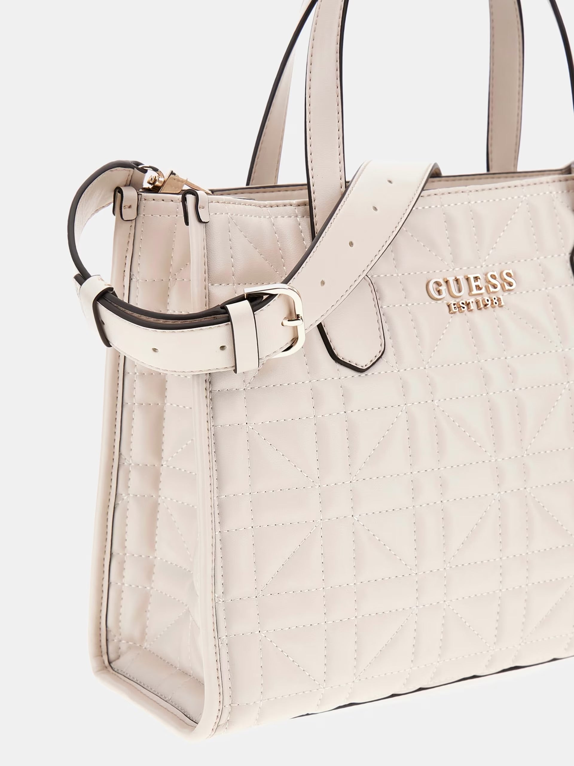 GUESS Silvana Tote Bag Stone