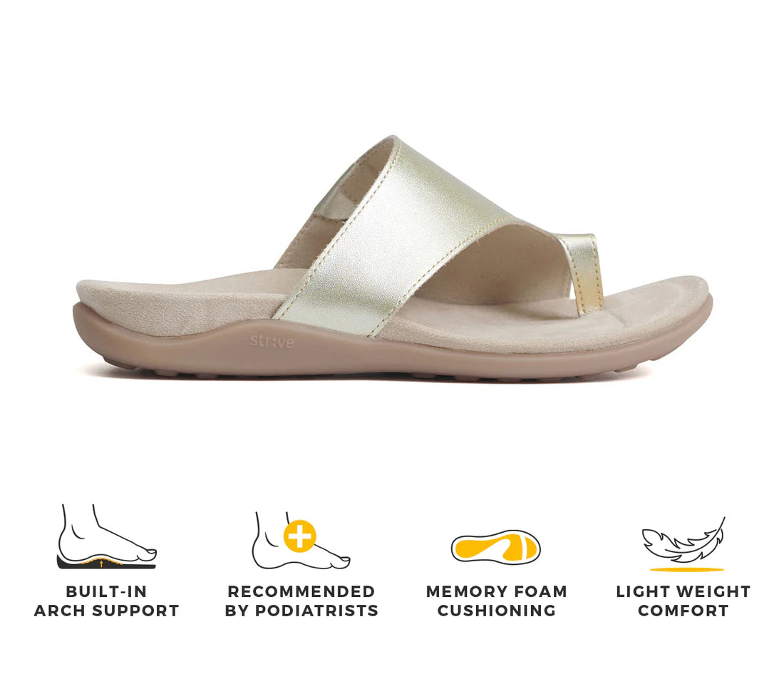STRIVE Capri 4 Gold Toe Post Sandal