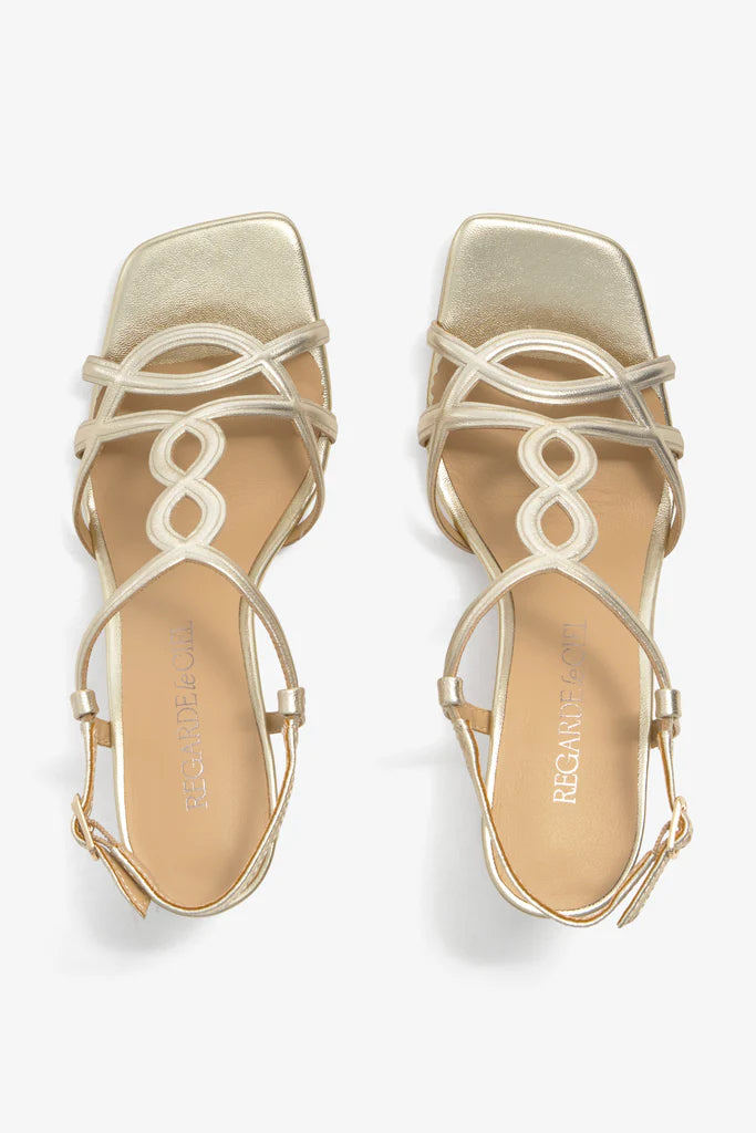 Regarde Le Ciel Chelly 01 Gold Sandal