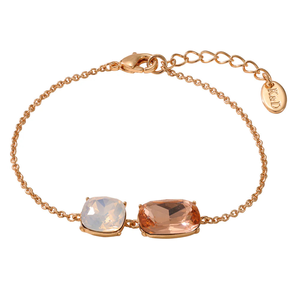 KNIGHT & DAY - Champagne and White Opal Bracelet
