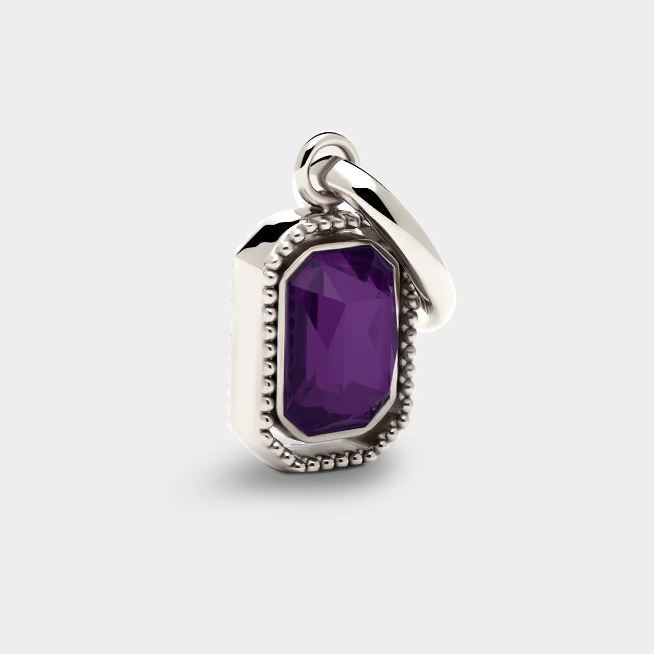 COLURi - Silver Talisman Charm in Violet