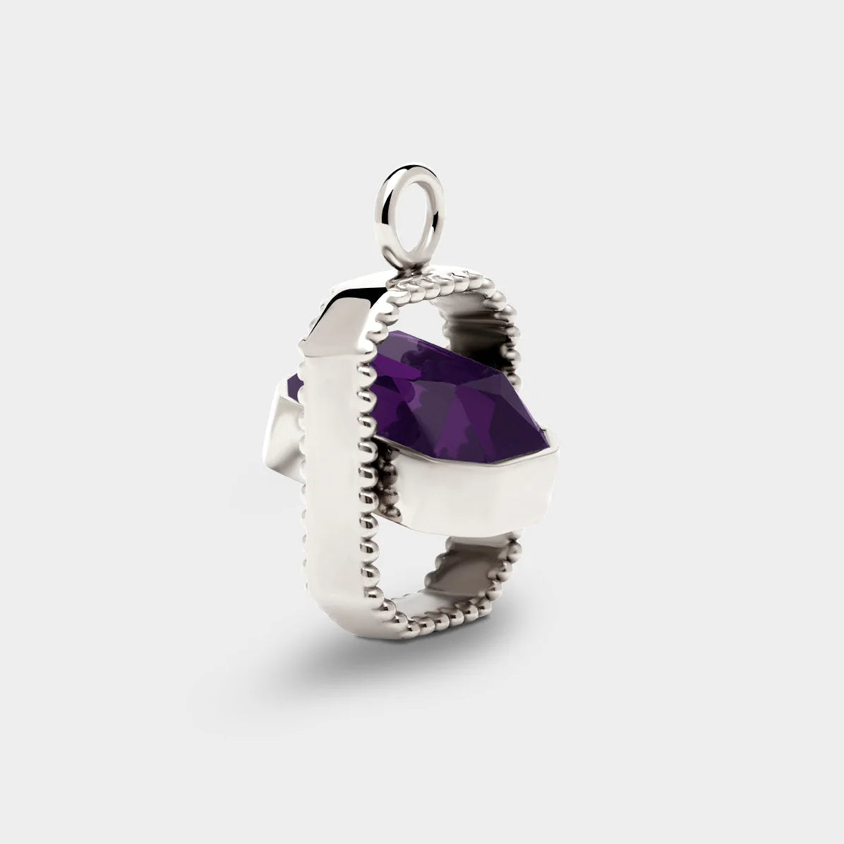 COLURi - Silver Talisman Charm in Violet