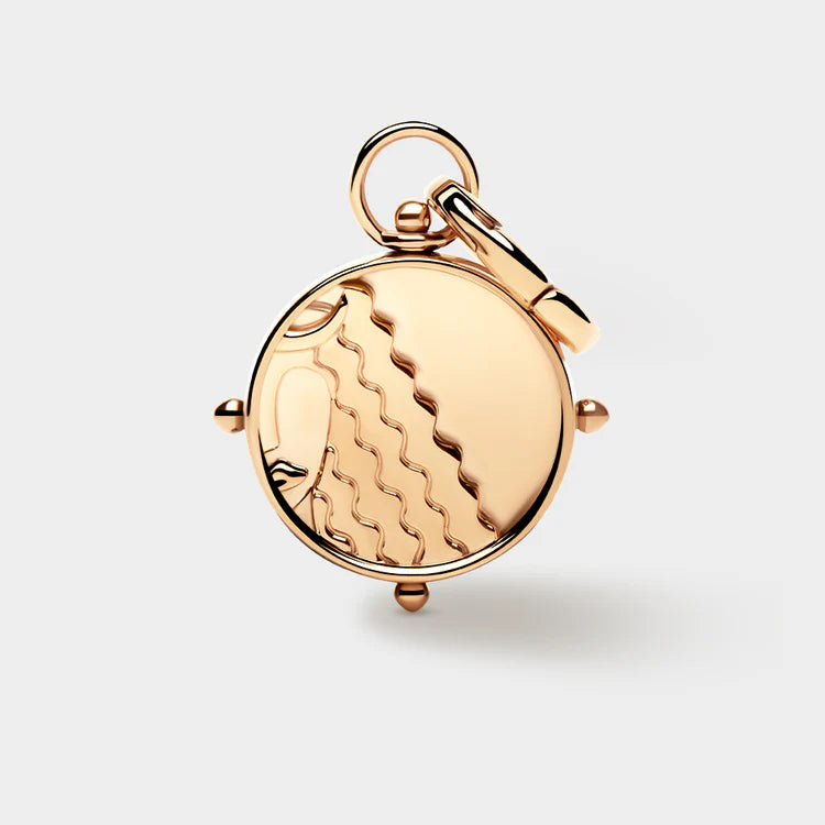 COLURi - Virgo Double-Sided Charm Gold