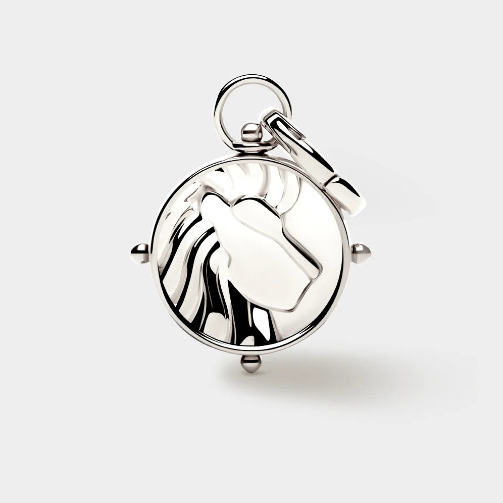 COLURi - Leo Doubled Sided Charm Silver