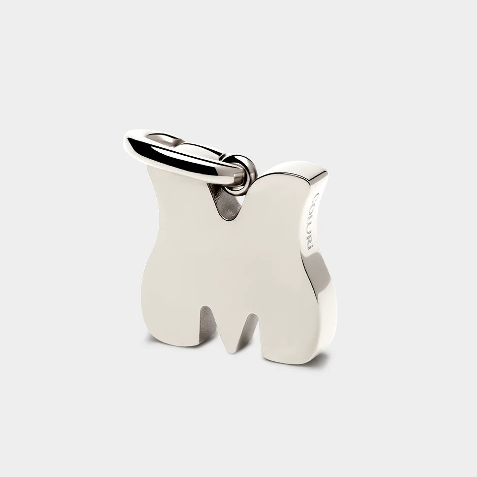 COLURi - Letter M Charm Silver