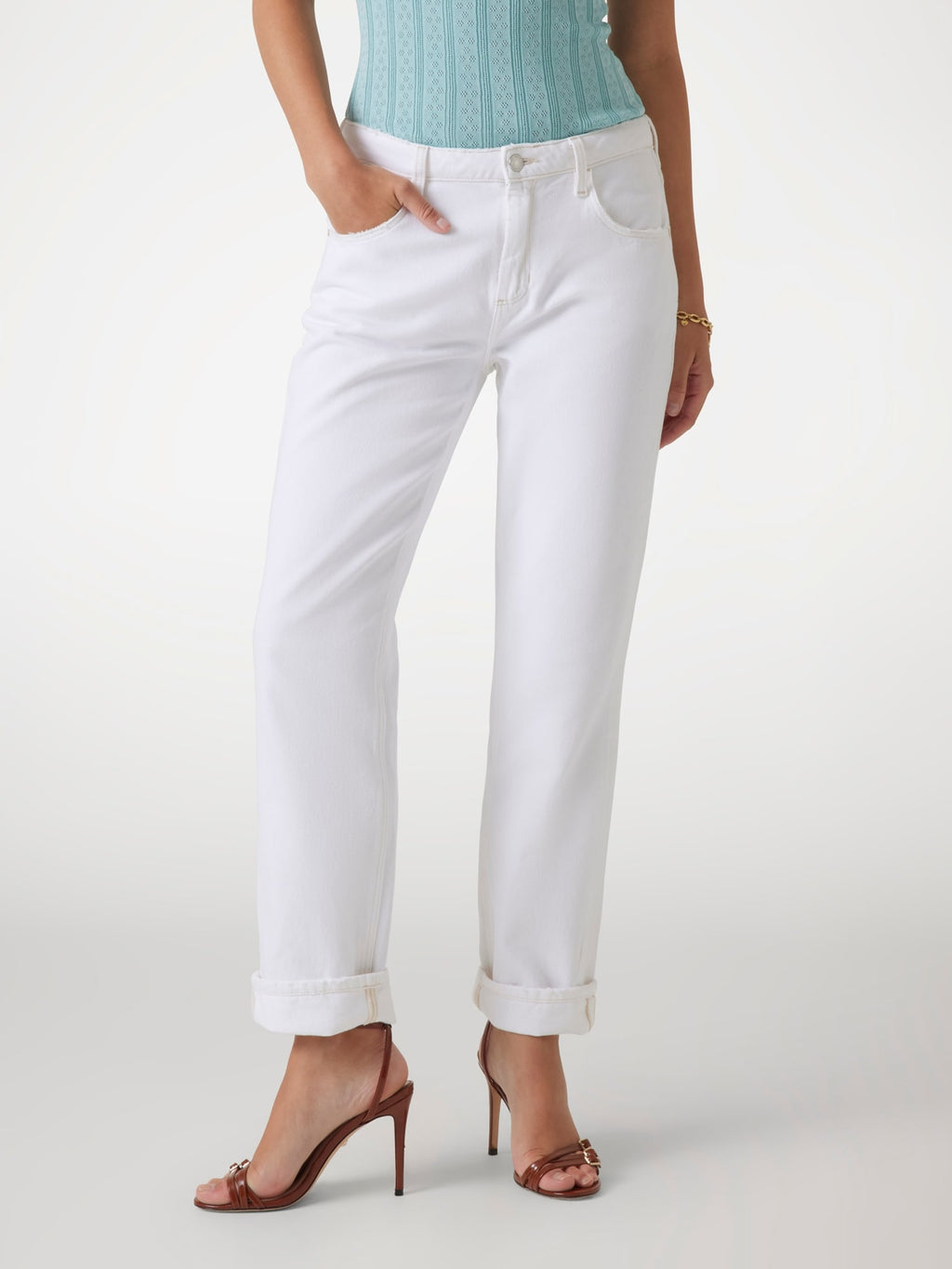 GUESS Boyfriend Jeans in White