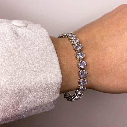 KNIGHT AND DAY - Danna Silver Tennis Bracelet