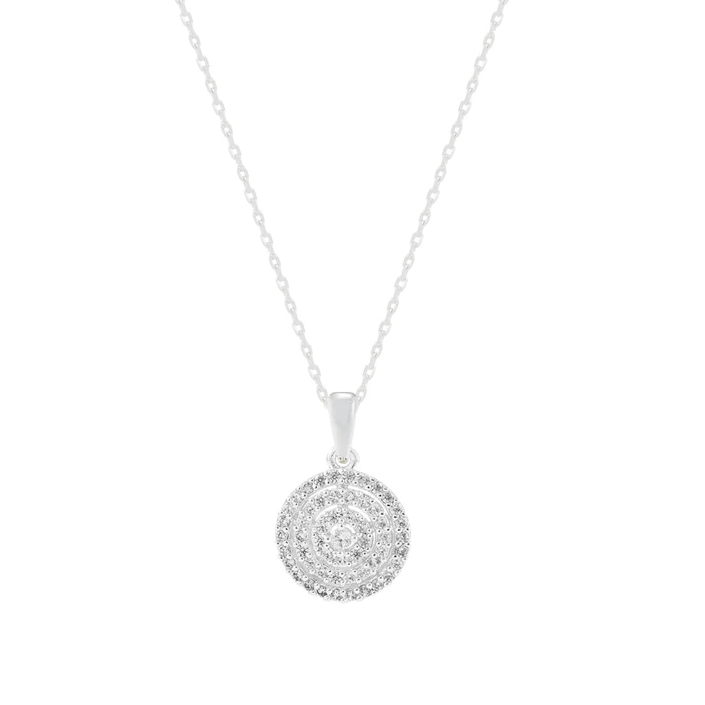 KNIGHT & DAY - Disc Necklace Silver