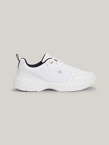 TOMMY HILFIGER Chunky Leather Trainer White