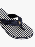 TOMMY HILFIGER Stripe Logo Webbing Flip Flop