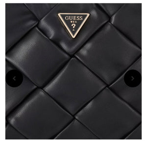 GUESS Zaina  Quilted Satchel Black