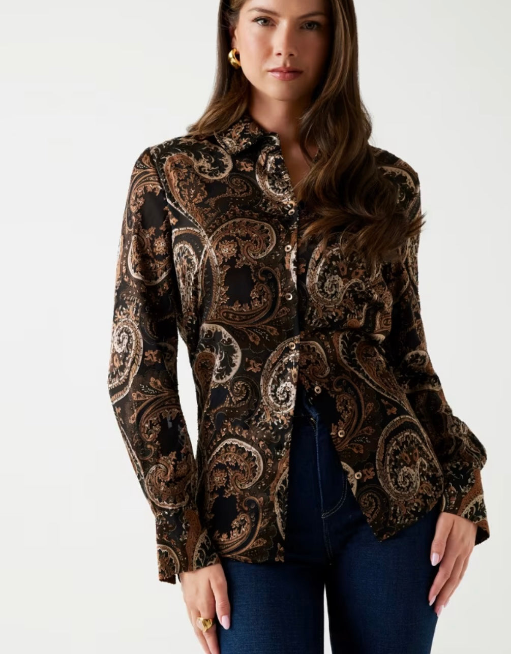 GUESS Clarisse Paisley Shirt