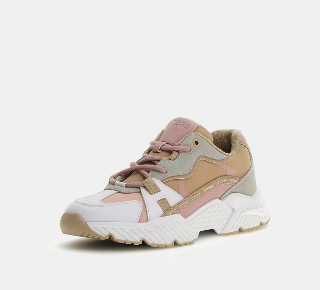 GUESS Carrli Suede Insert Runner Cream