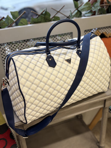 Guess Cruise Vibe Travel Bag White/ Navy