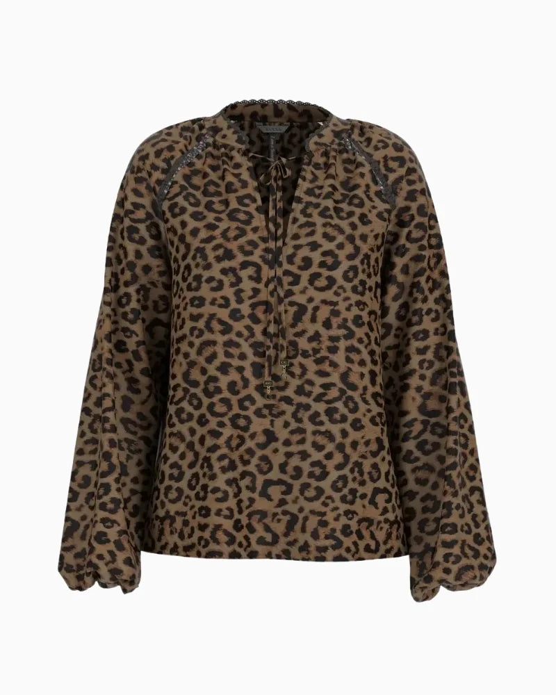 GUESS Josette Animal Print Top