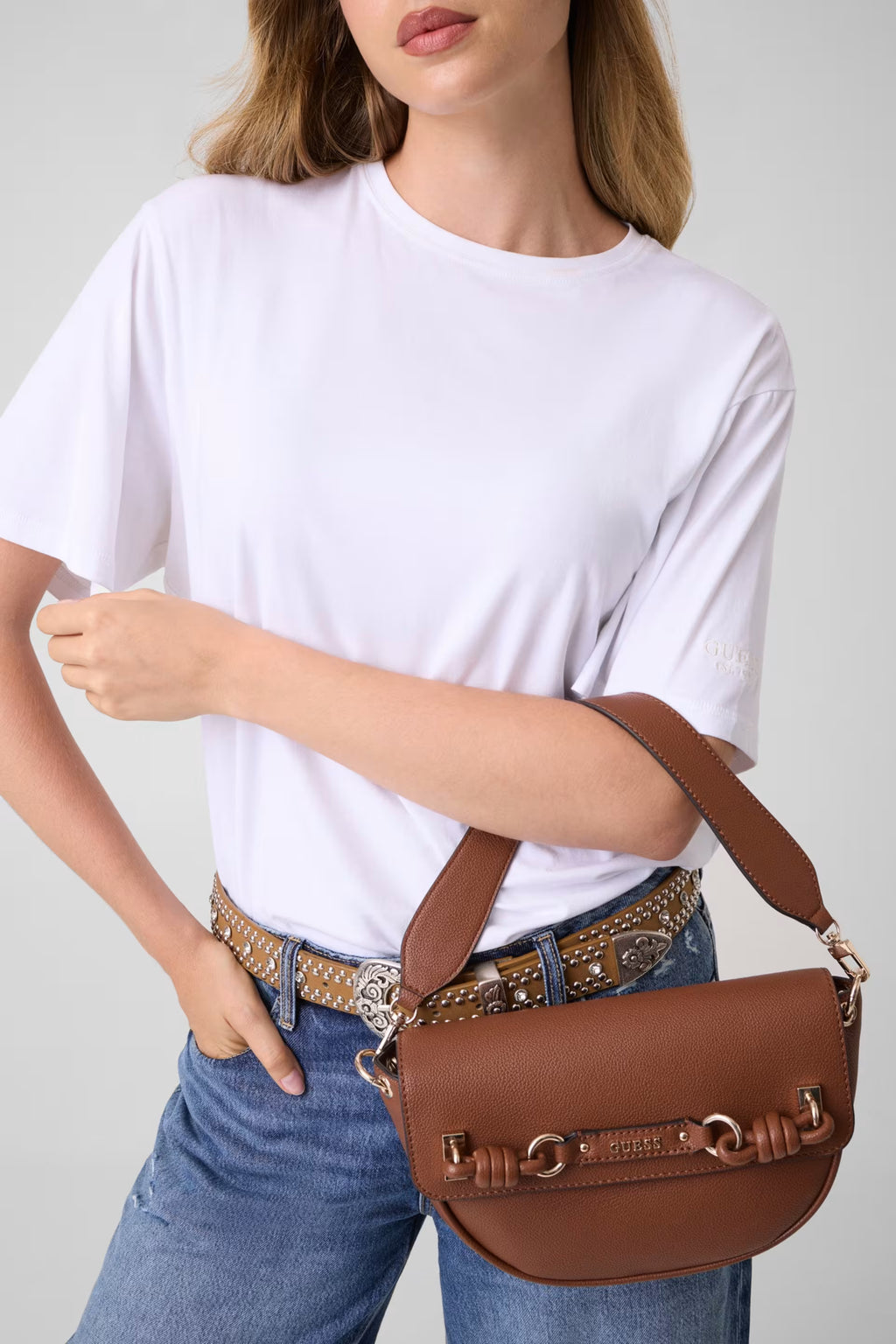 GUESS Camelia Cognac Bag
