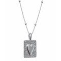 KNIGHT & DAY - Heart Design Silver Pendant