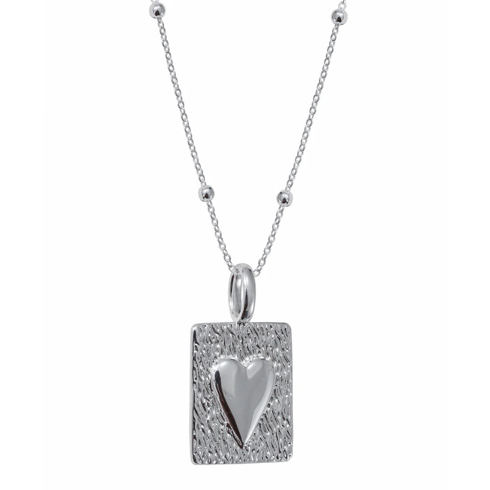 KNIGHT & DAY - Heart Design Silver Pendant