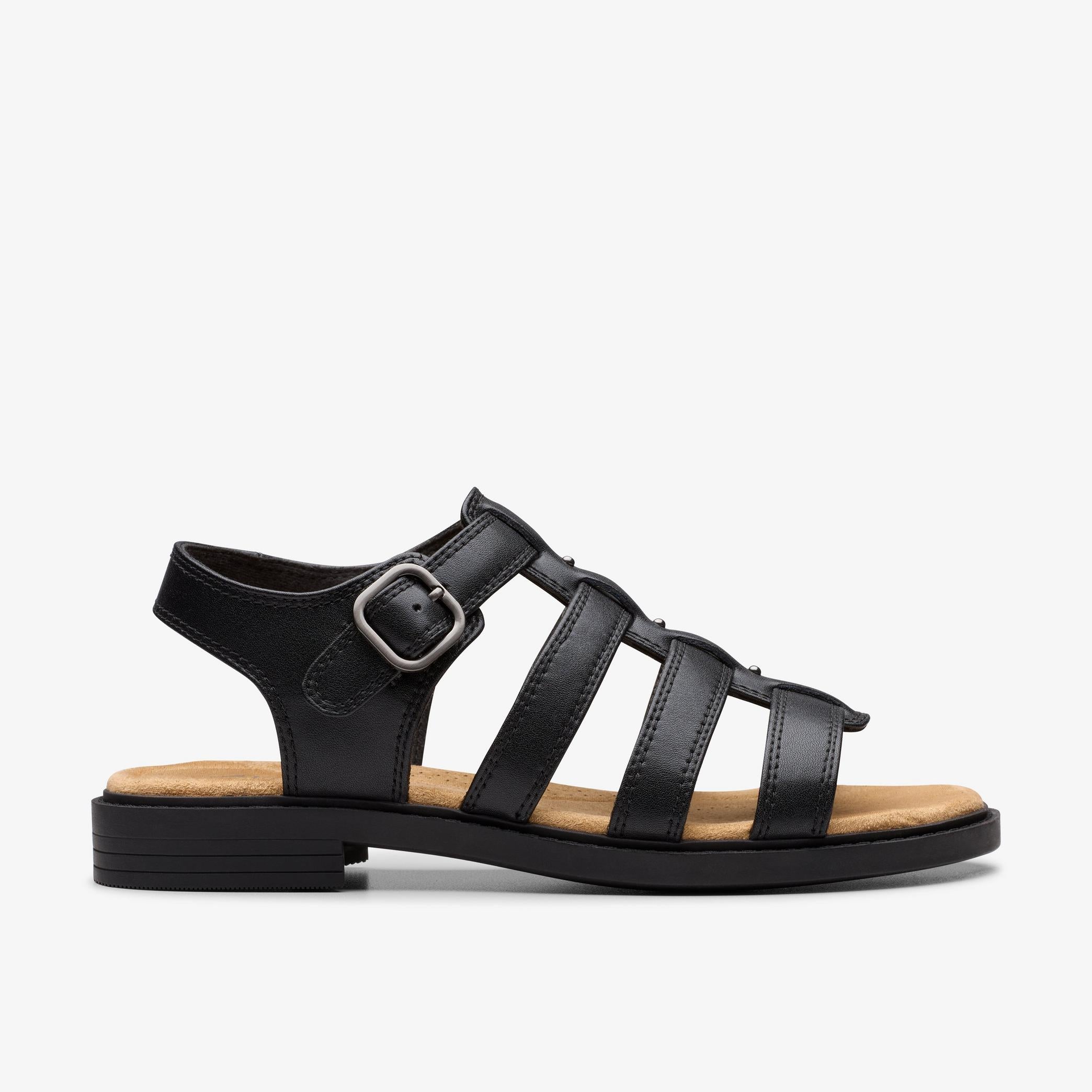 Clarks Gladiator Sandals Black
