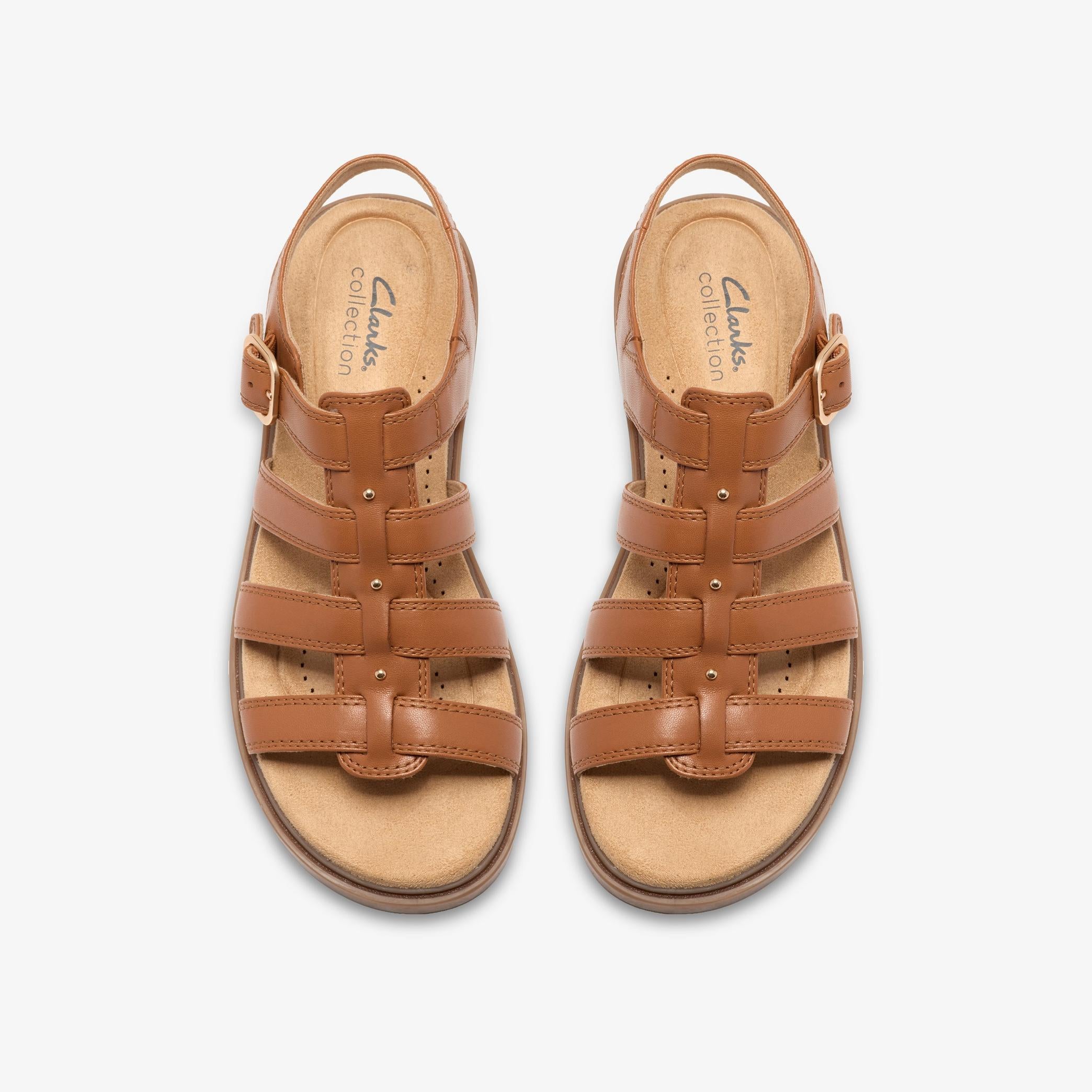 Clarks Gladiator Sandals Tan