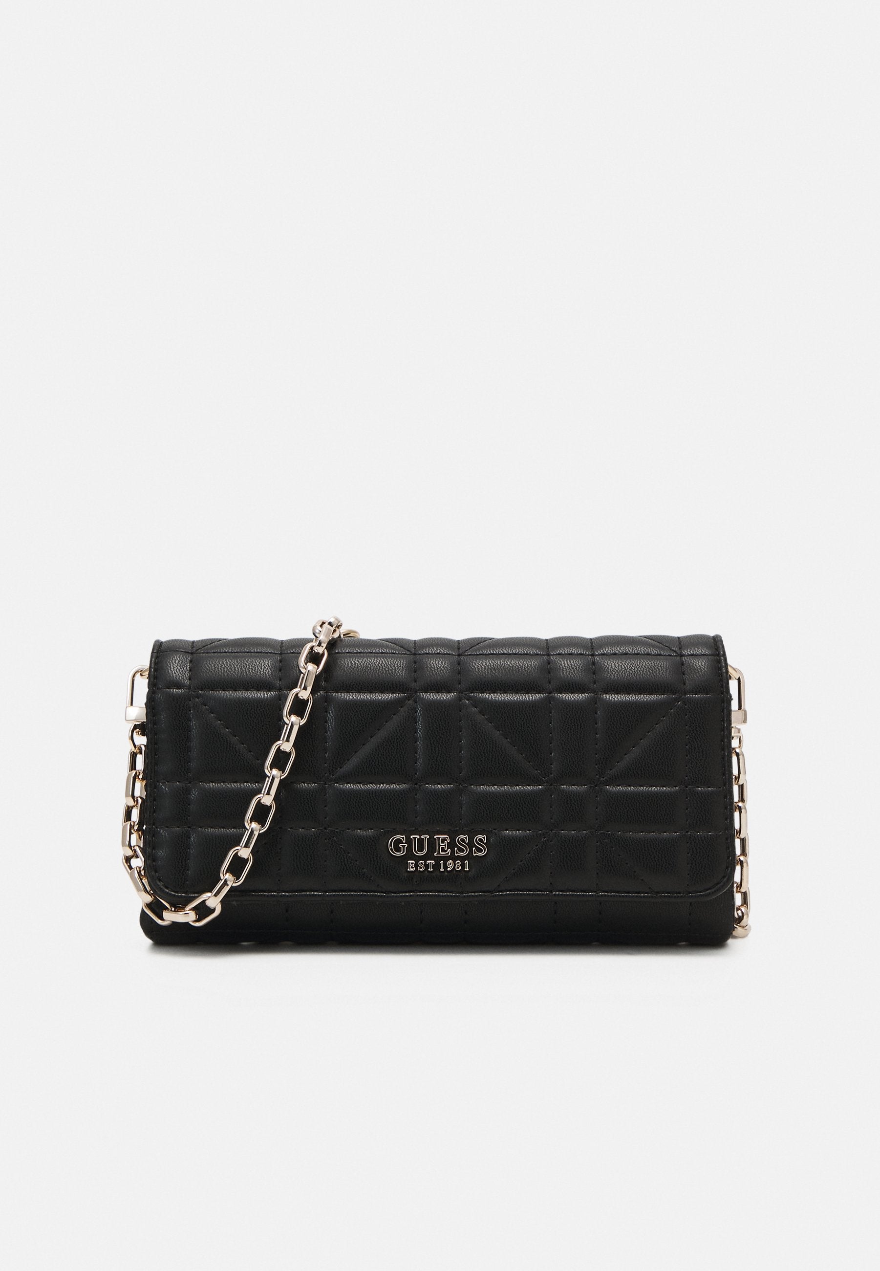 GUESS Assia Crossbody Flap Organiser Black SHOOZZ