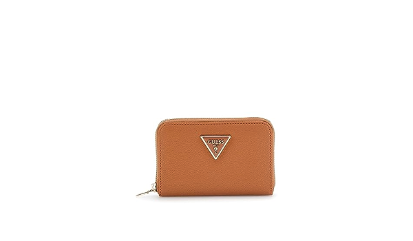 GUESS Meridian Triangle Logo Wallet Cognac