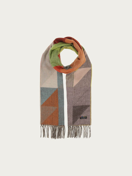 FRAAS Cashmink Scarf With Geometric Design