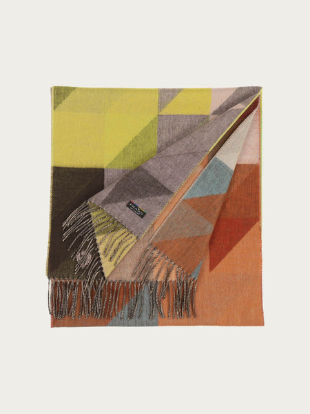 FRAAS Cashmink Scarf With Geometric Design