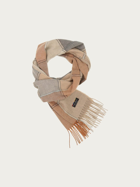 FRAAS Cashmink scarf with chequered boxes