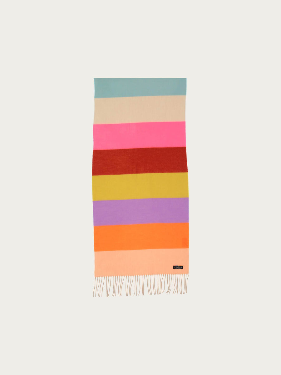 FRAAS Striped cashmink scarf