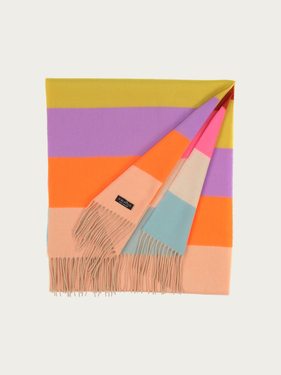 FRAAS Striped cashmink scarf