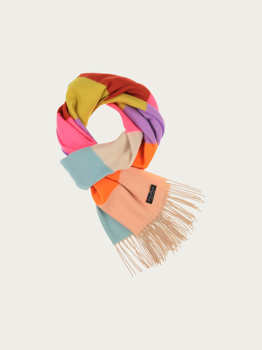 FRAAS Striped cashmink scarf